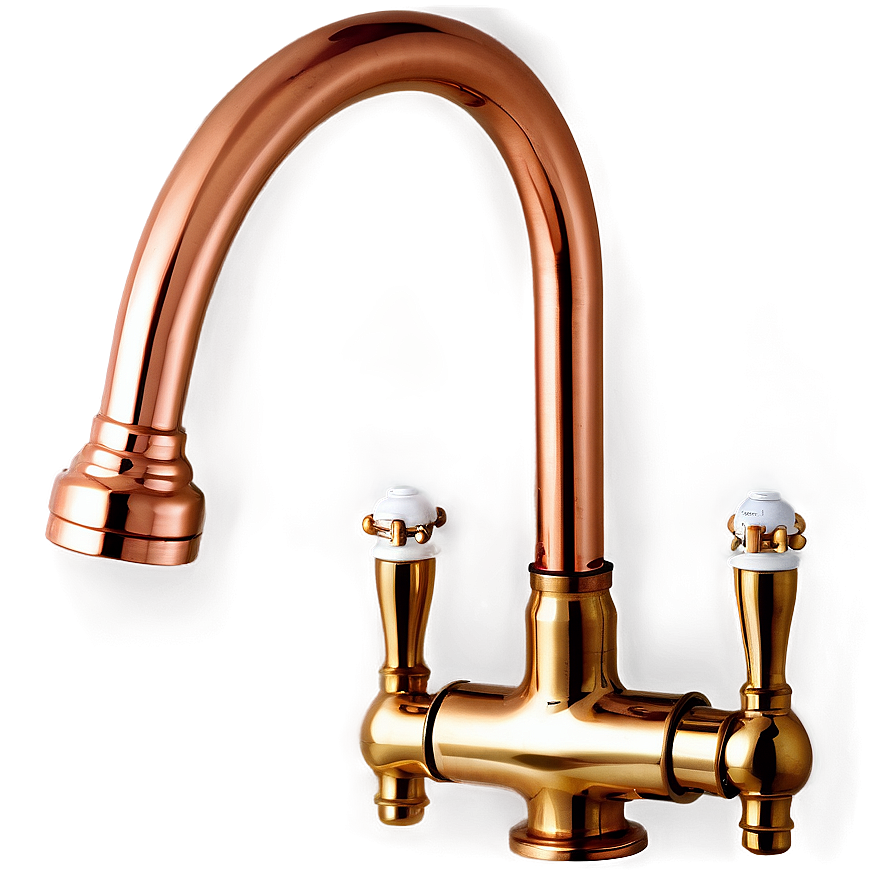 Copper Kitchen Tap PNG 06262024 PNG with transparent background