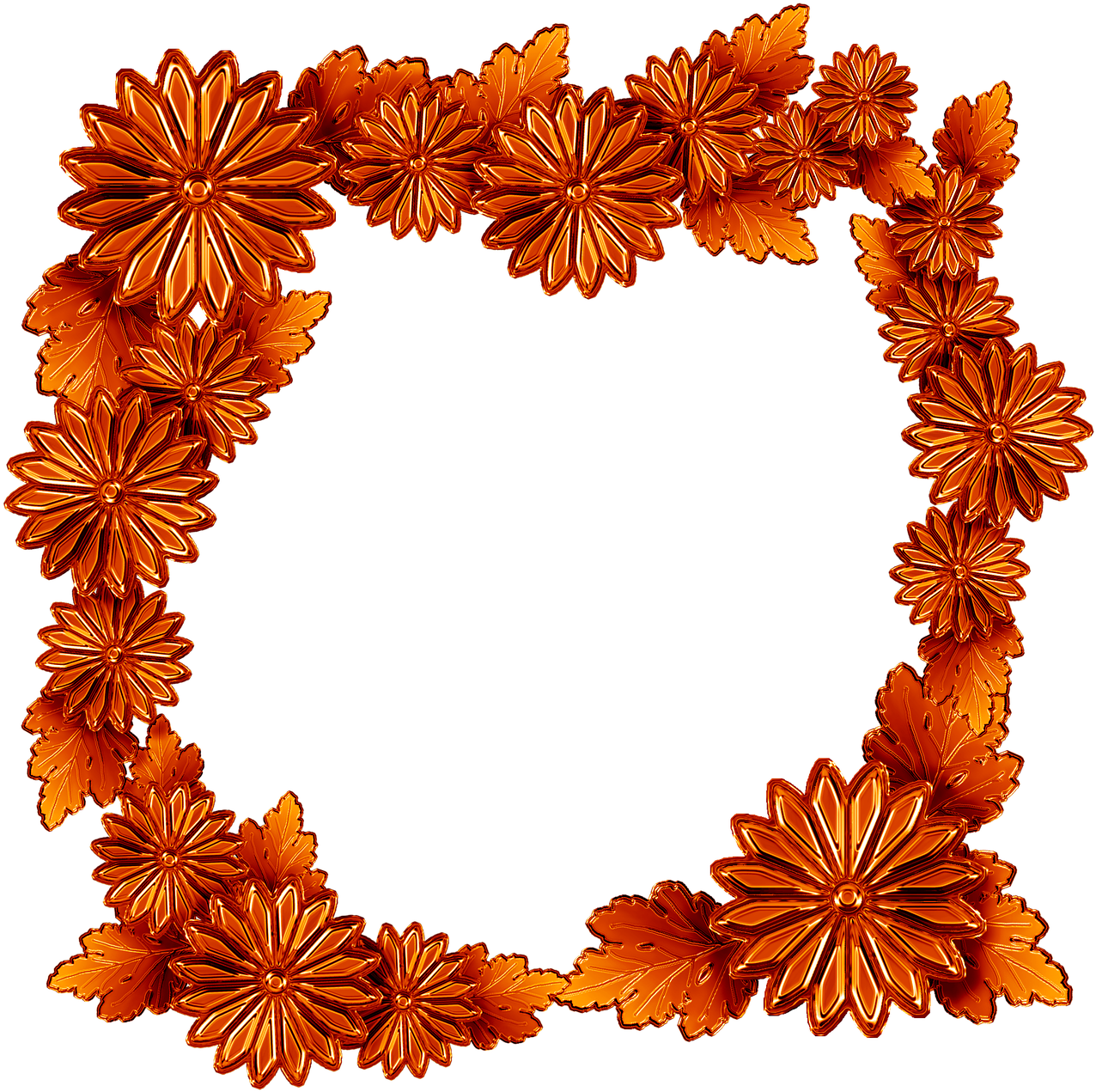 Copper The Frame Chrysanthemum Flowers - Chrysanthemum, HD Png Download PNG with transparent background