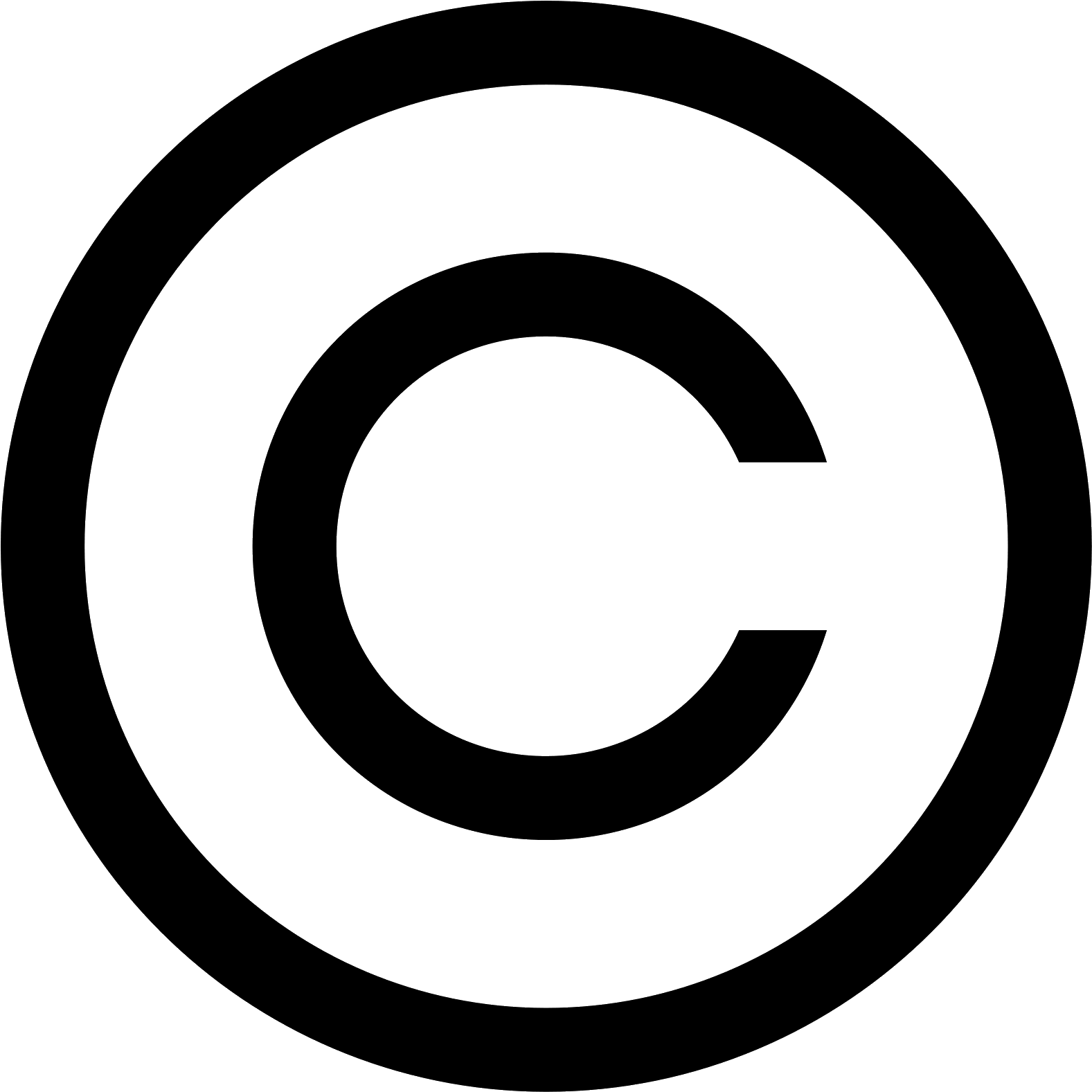 Copyright Symbol Blackon Transparent