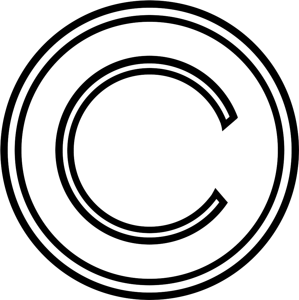 Copyright C Png - Copyright Symbol White Png, Transparent Png PNG with transparent background