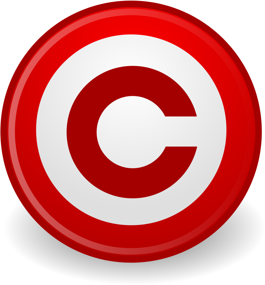 Red Copyright Symbol Png, Transparent Png PNG with transparent background