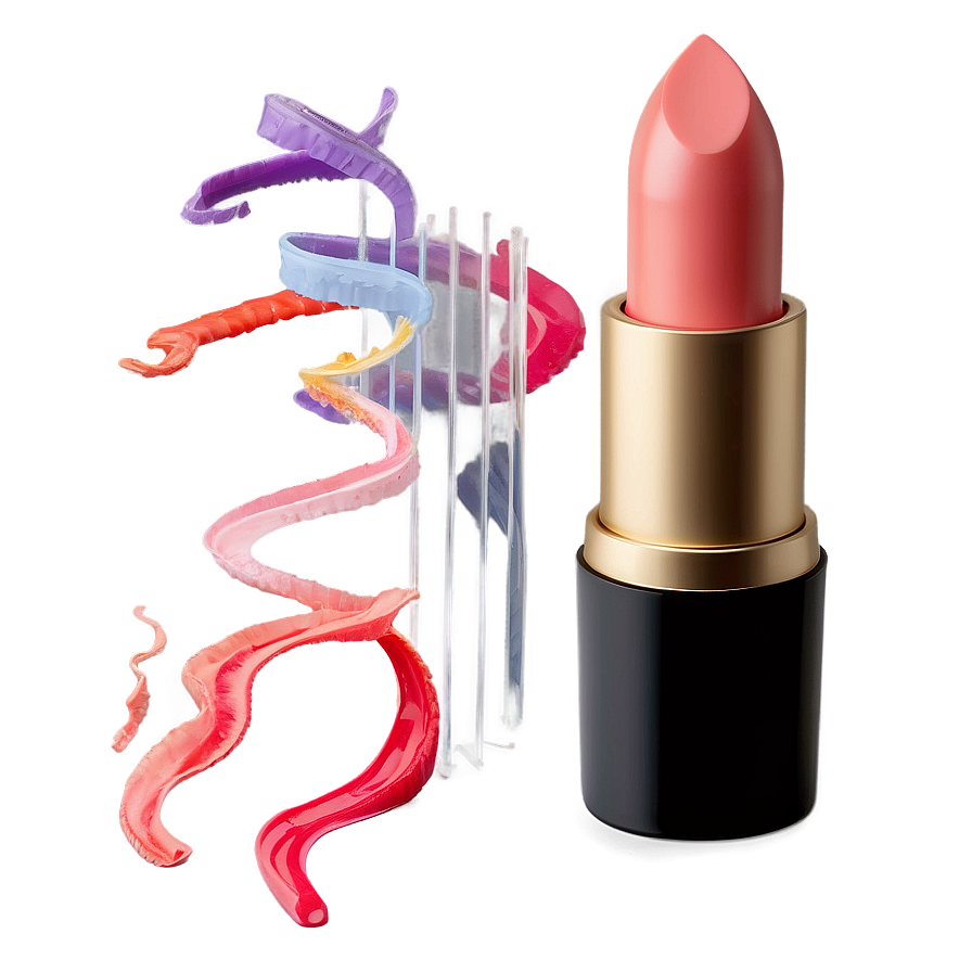 Coral Lipstick Swirl PNG 05242024 PNG image with a transparent background, free high-resolution download