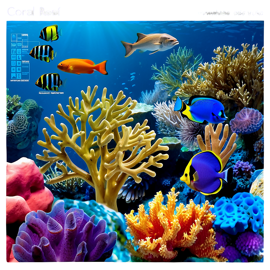 Coral Reef Educational Chart Png 41