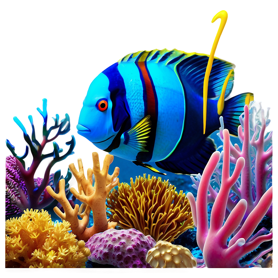 Coral Reef Scene Png Mbv37