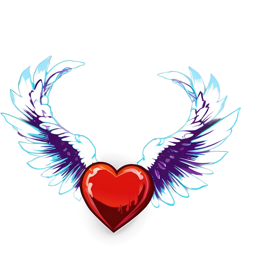 Corazon With Wings Png 05232024