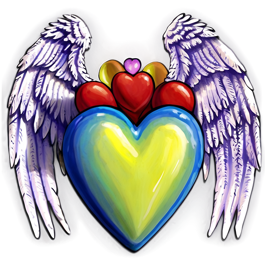 Corazon With Wings Png Bdp43