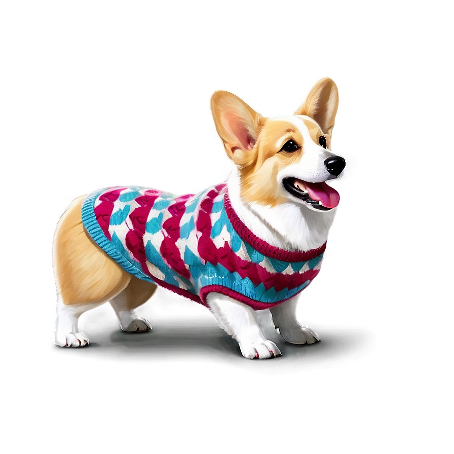 Corgi In Sweater Png Tuj89