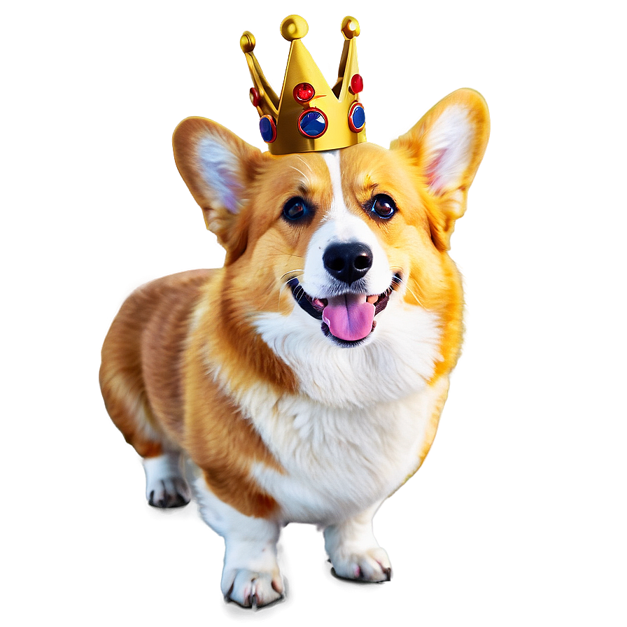 Corgi With Crown Png 05212024