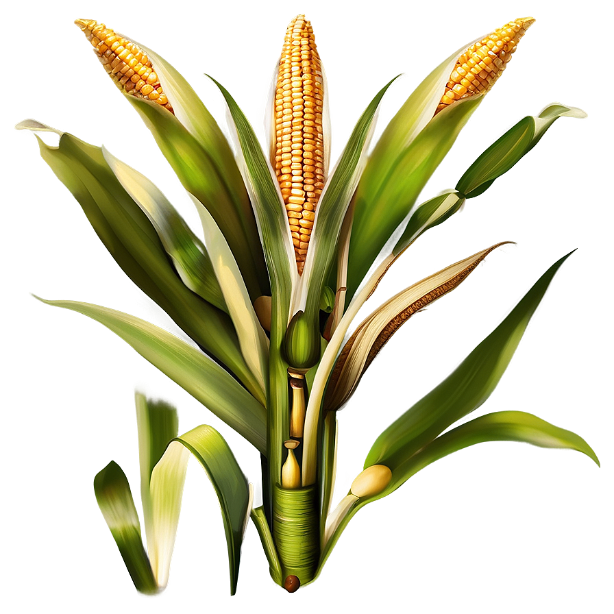 Corn Stalk In Field Png Vnx27