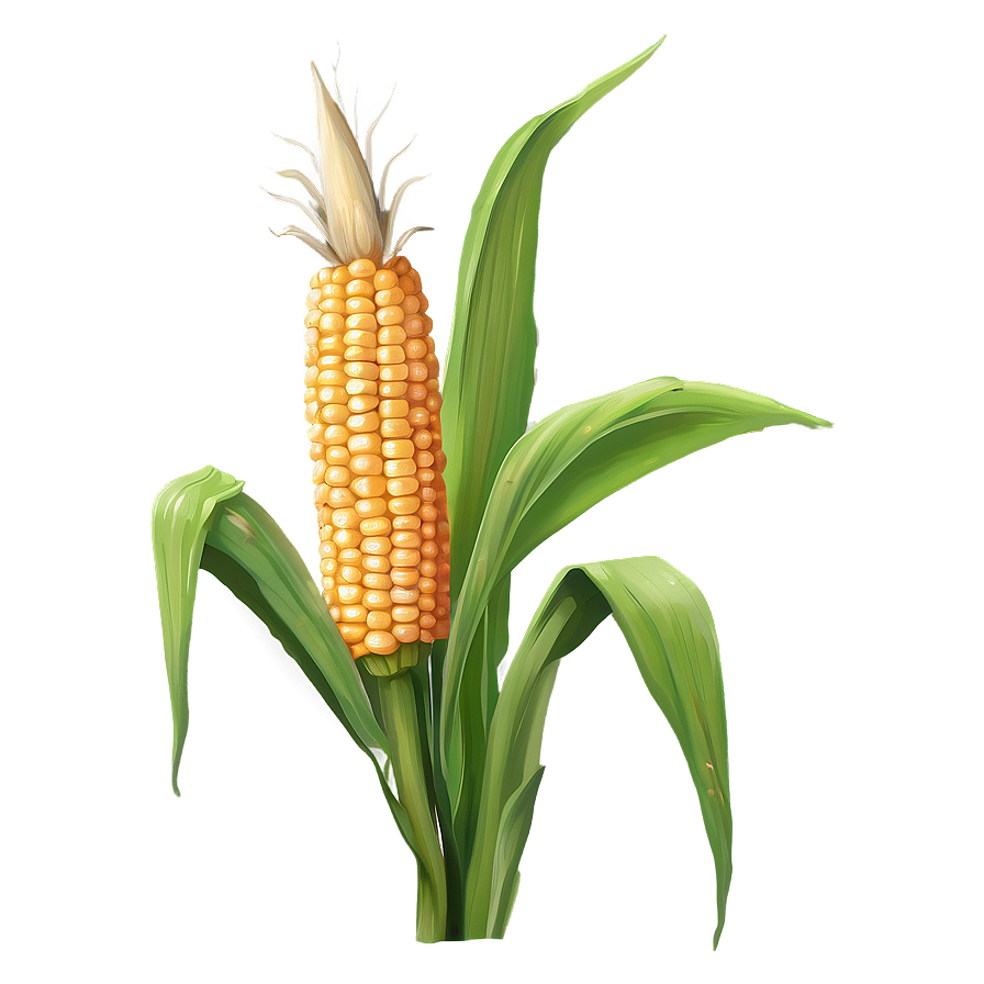 Corn Stalk With Ears Png 06122024