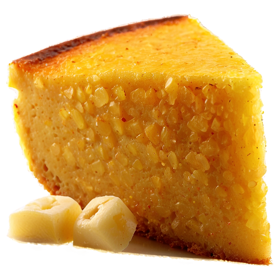 Cornbread Slice Png 06132024