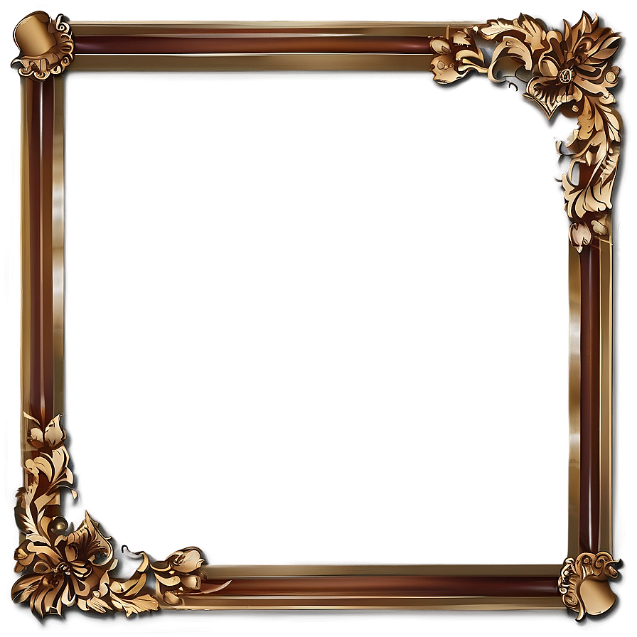 Corner Border Frame PNG 06122024 PNG with transparent background