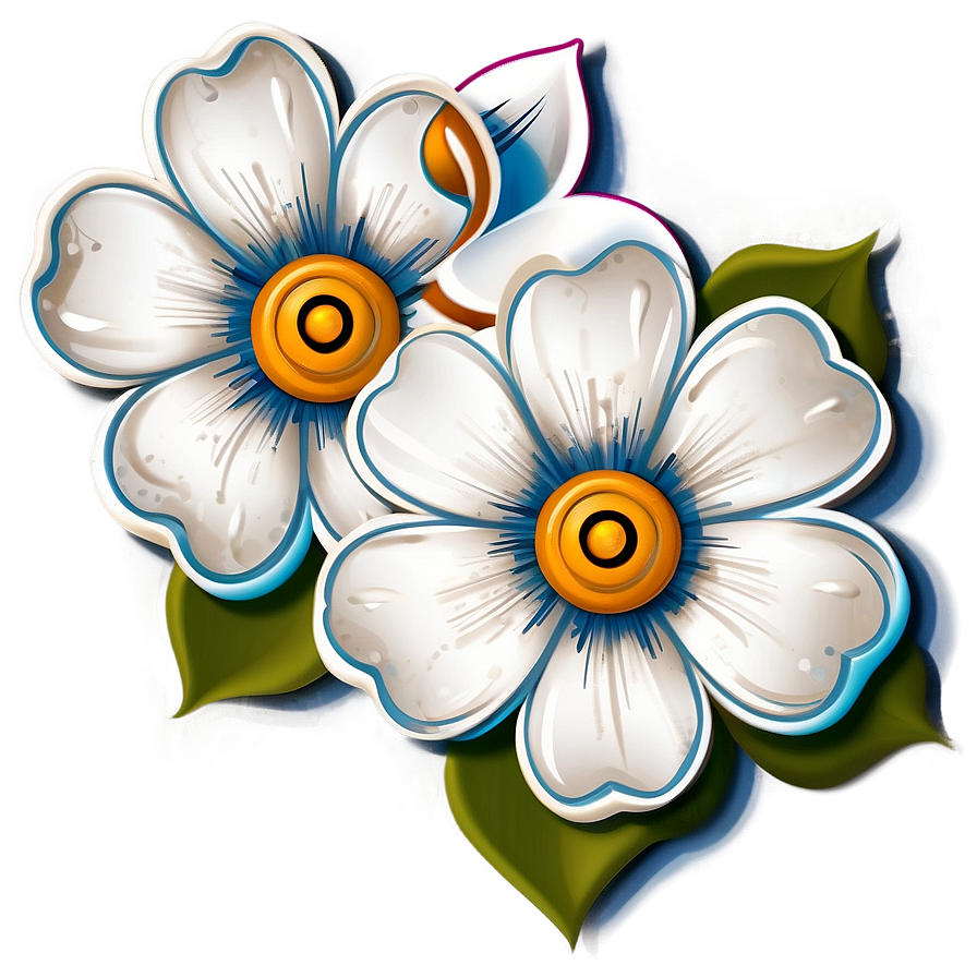 Corner Flower Watermark Png Ahh83