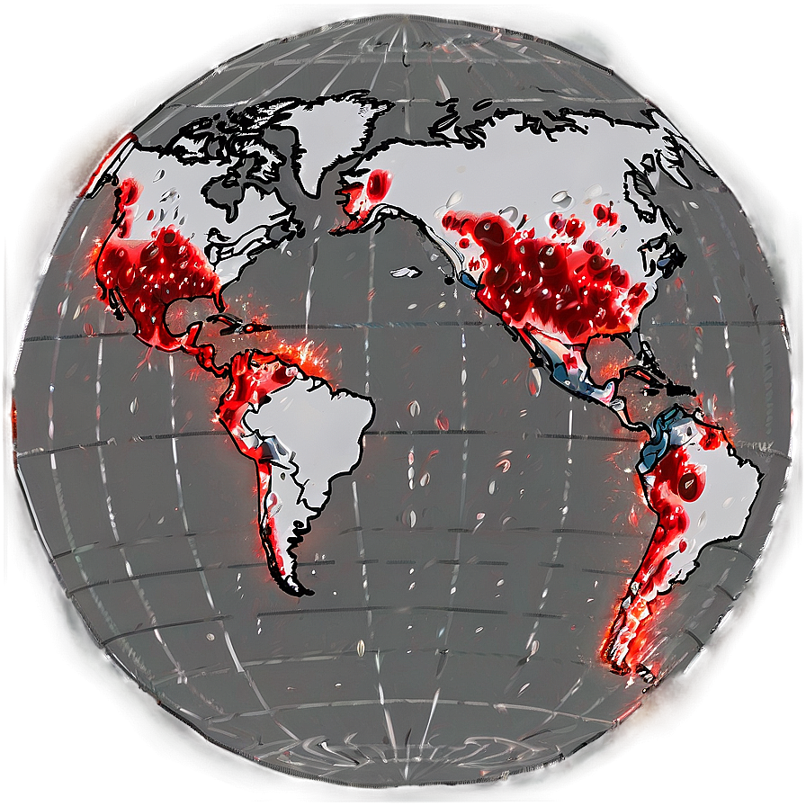 Coronavirus Red Zone Map PNG 32 PNG with transparent background