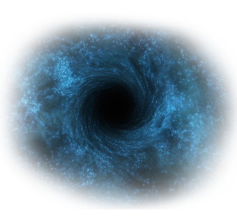 Cosmic Black Hole Illustration