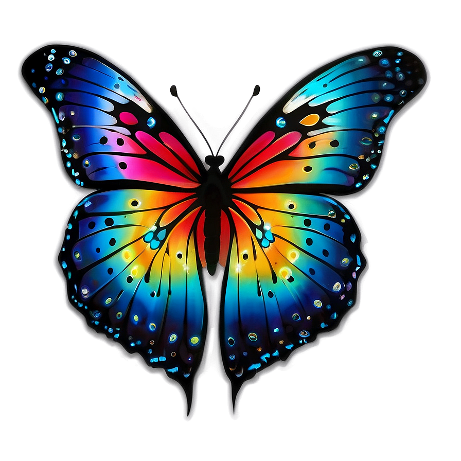 Cosmic Glow Butterfly Png 74