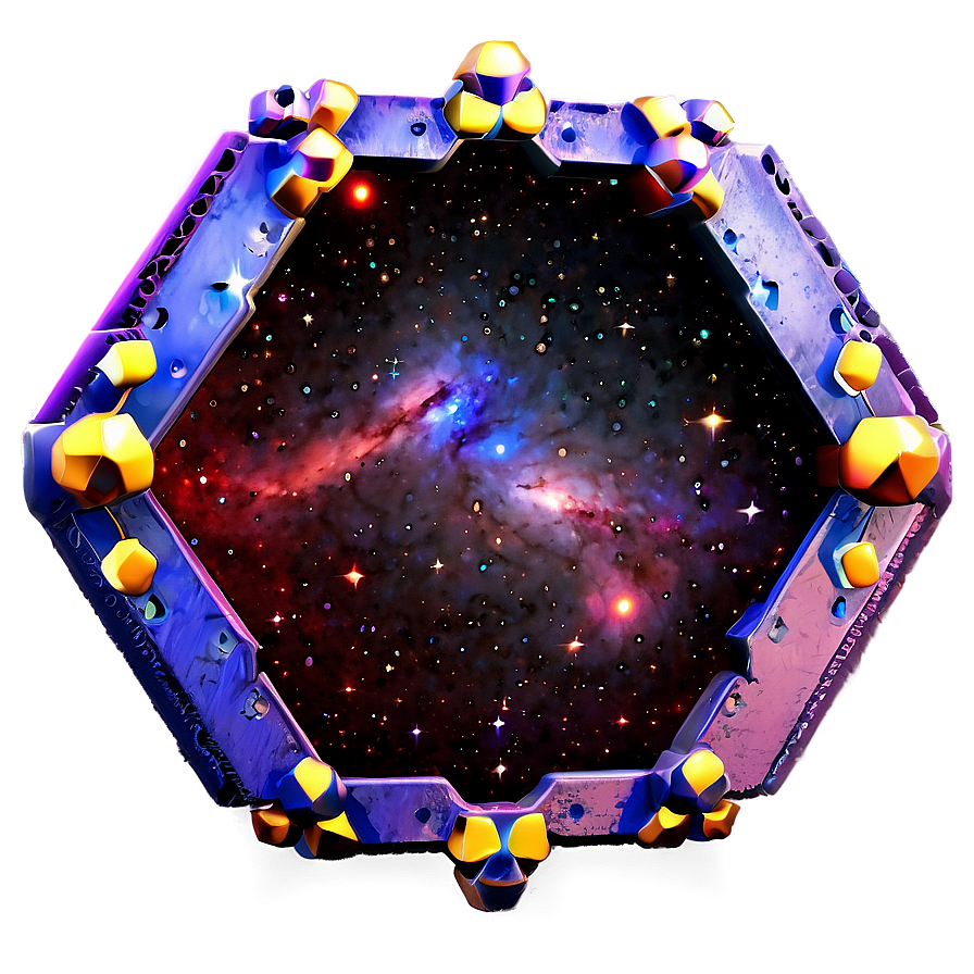 Cosmic Hexagon Constellation PNG nvv4 PNG with transparent background