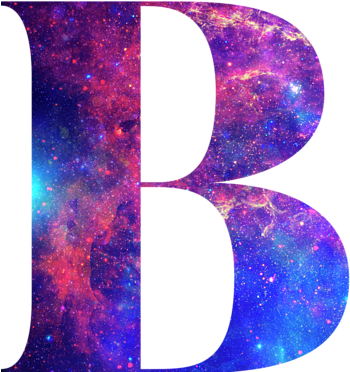 Cosmic Letter B Design