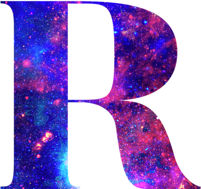 Cosmic Letter R Design