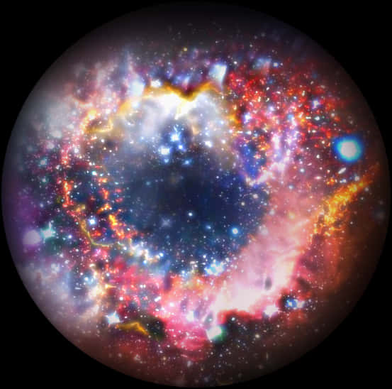 Cosmic_ Nebula_ Explosion PNG with transparent background