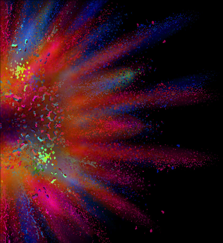 Cosmic_ Splash_ Painting PNG with transparent background