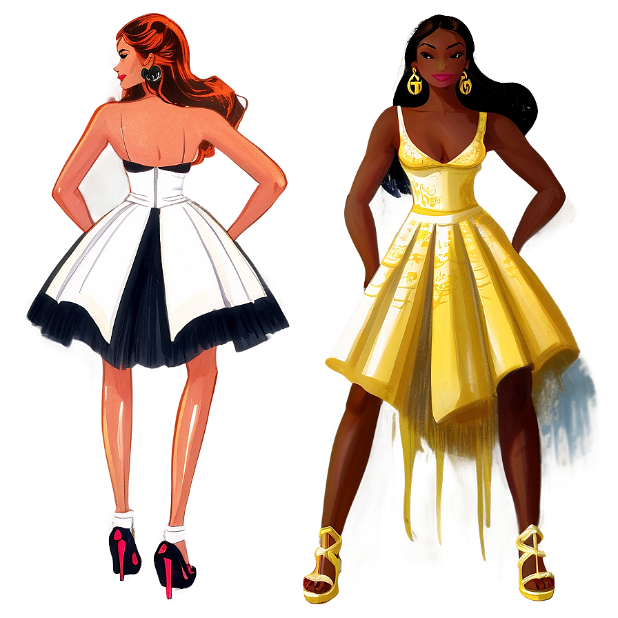 Costume Designer Sketches PNG 06252024 PNG with transparent background