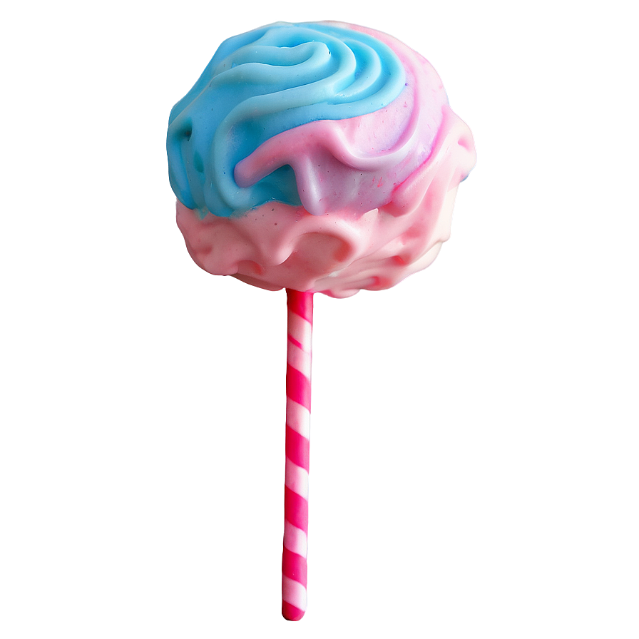 Cotton Candy Cake Pops PNG wrg PNG with transparent background