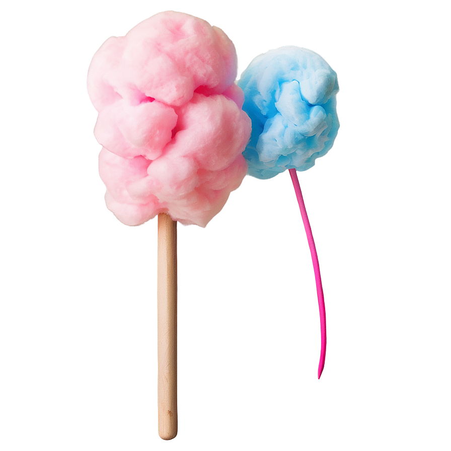 Cotton Candy On A Classic Stick Png 06122024