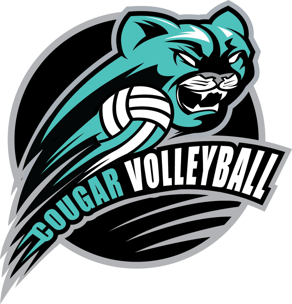 Cougar Volleyball Team Logo