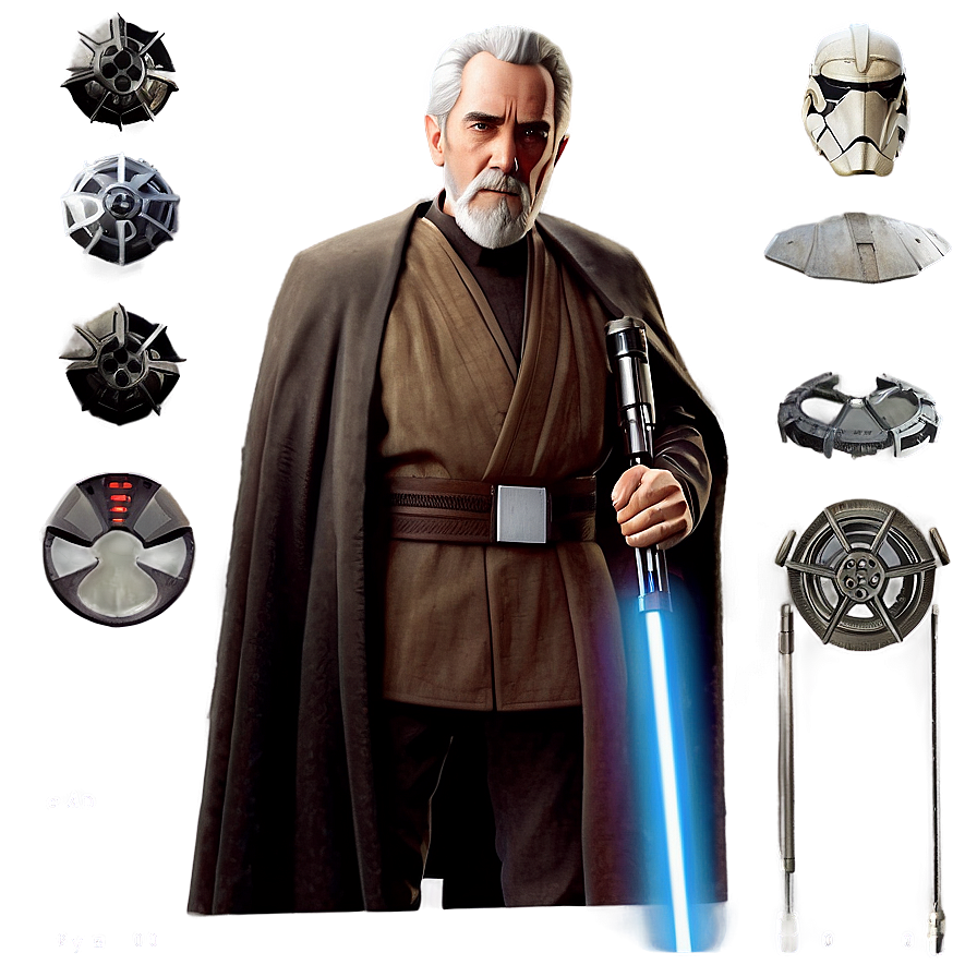 Count Dooku Star Wars Legacy Png Kxr33