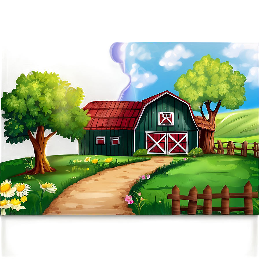 Country Farm Path Png 6