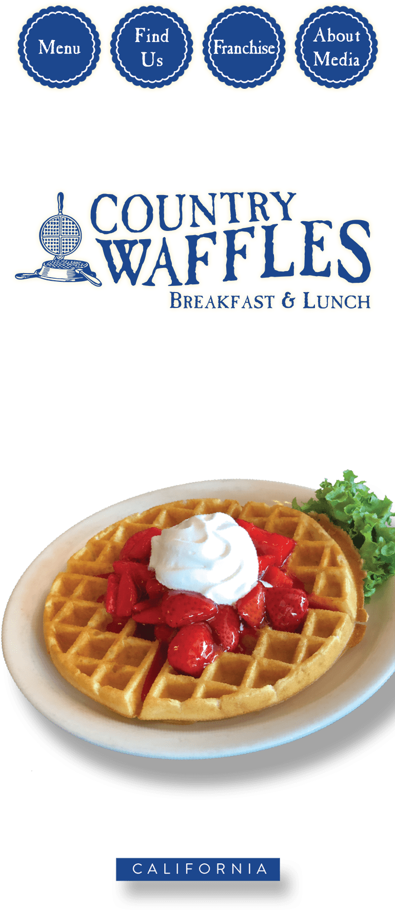 Country Waffles Breakfast Menu