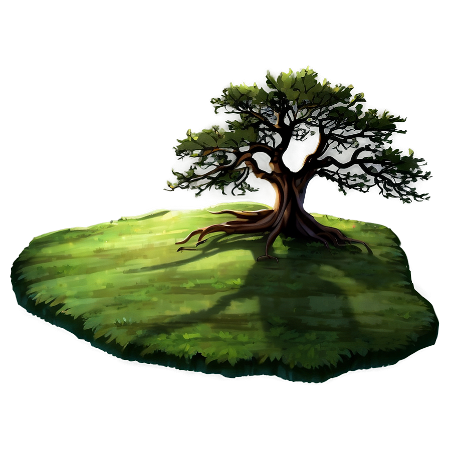 Countryside Tree Shadow Png Qcu