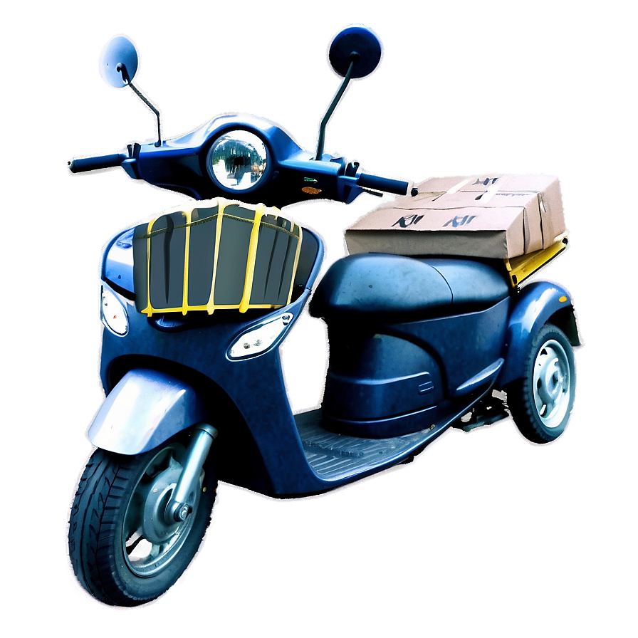 Courier Delivery Scooter Png Pgb