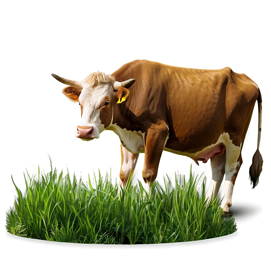 Cow Eating Grass Png Jqk13