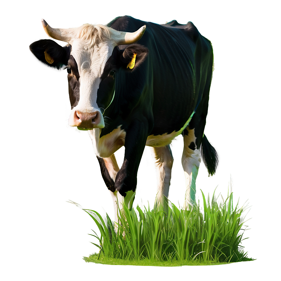 Cow Eating Grass Png Otf