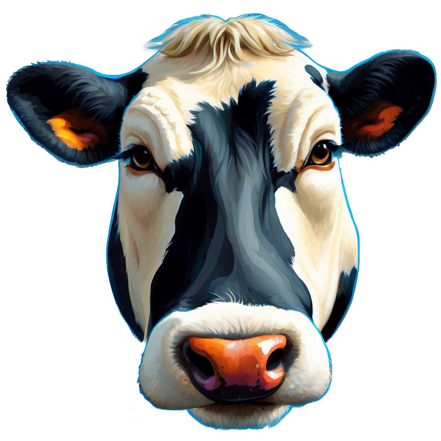 Cow Face Vector Png Qsc12