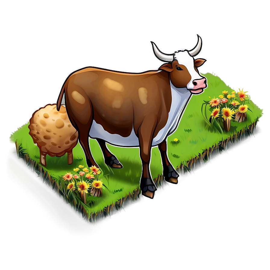 Cow Farm Scene Png 17