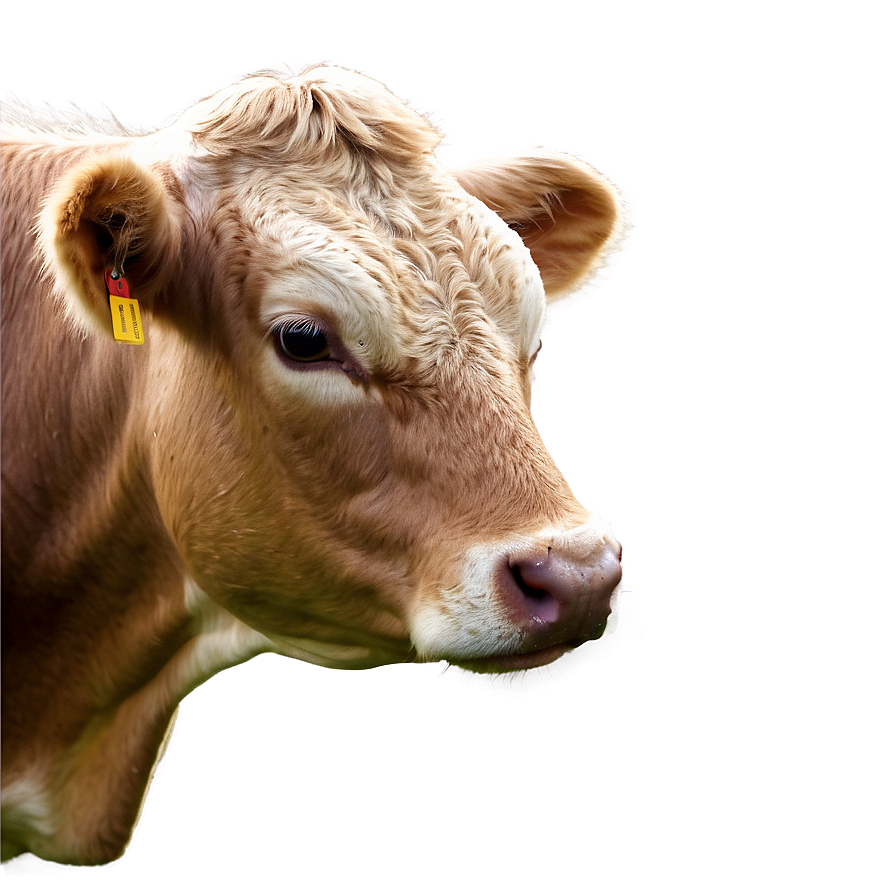 Cow Head In Landscape Png 34