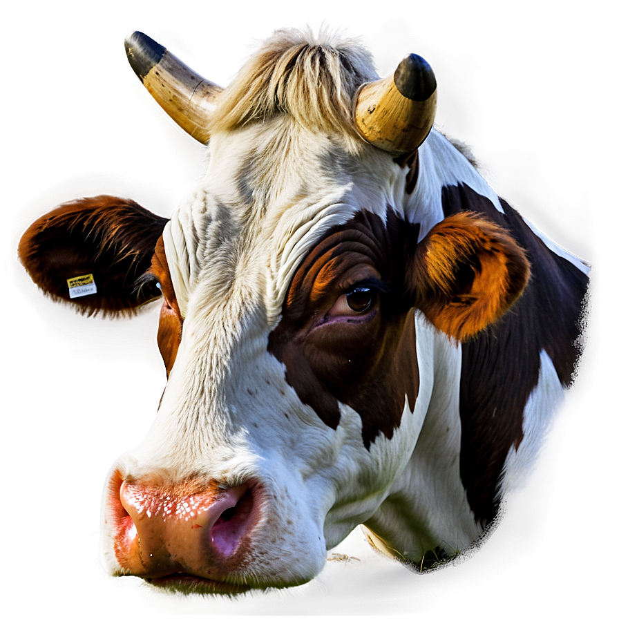 Cow Head Portrait Png Mkj12