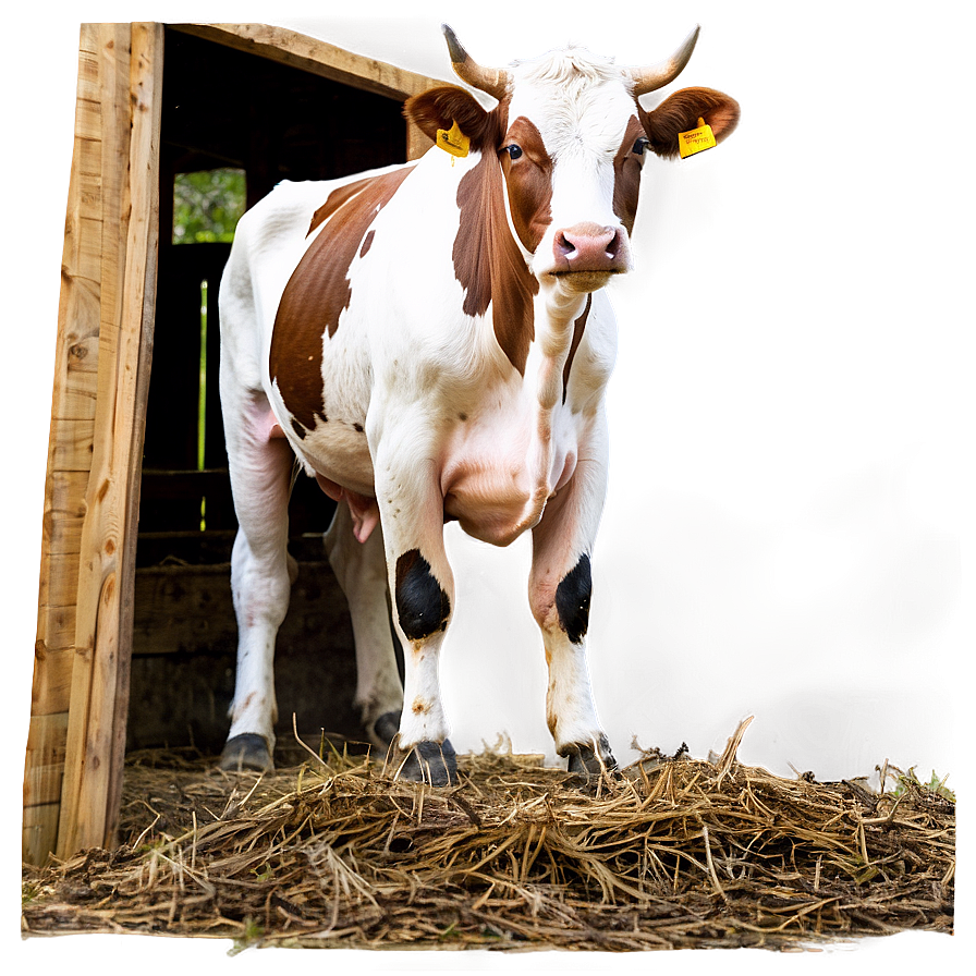 Cow In Barn Png Dnt19