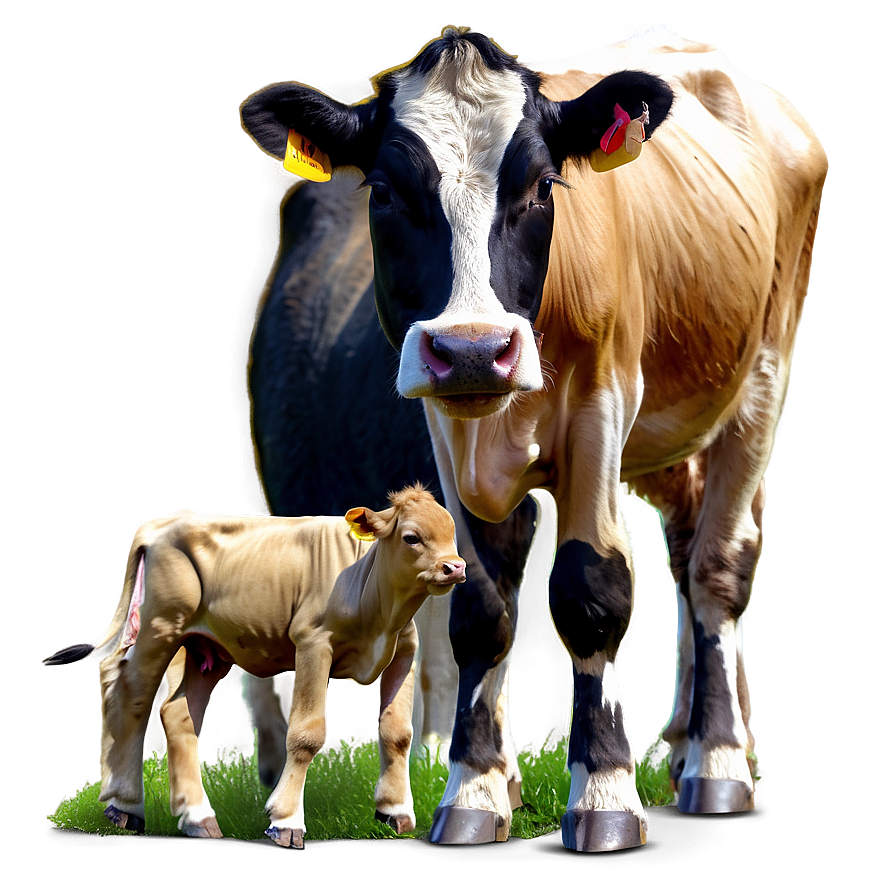 Cow With Calves Png 7