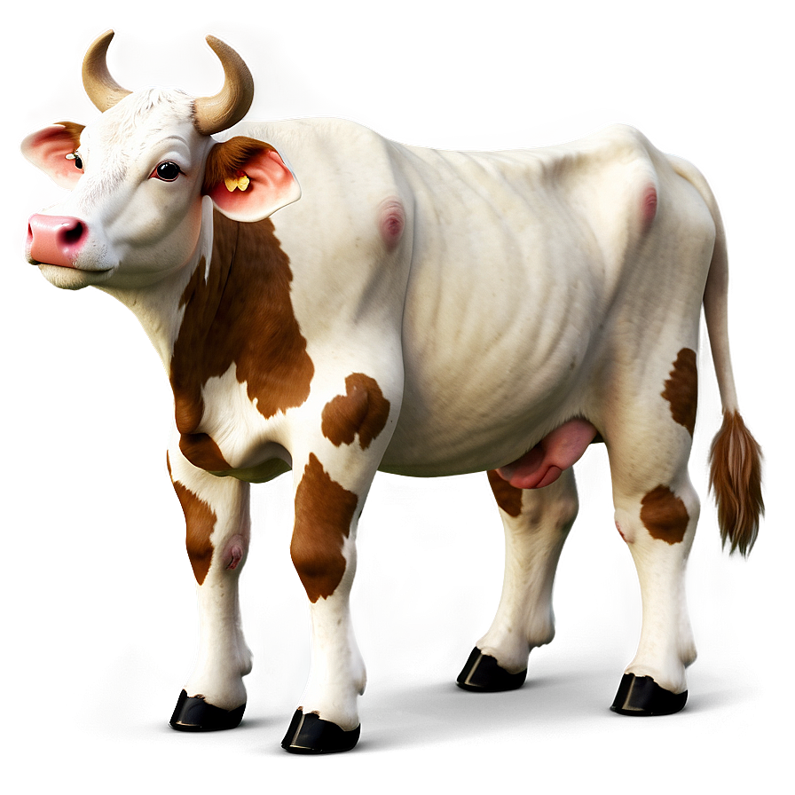 Cow With Flowers Png Uux