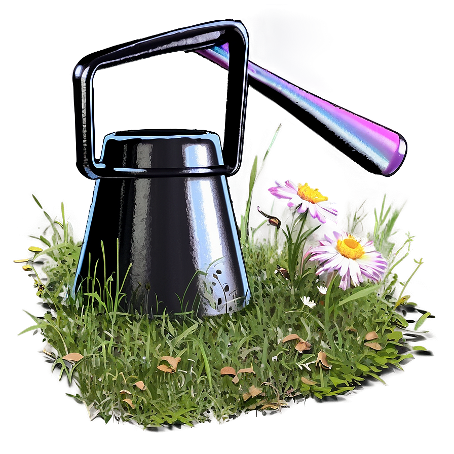 Cowbell In Lush Grass Png 06132024