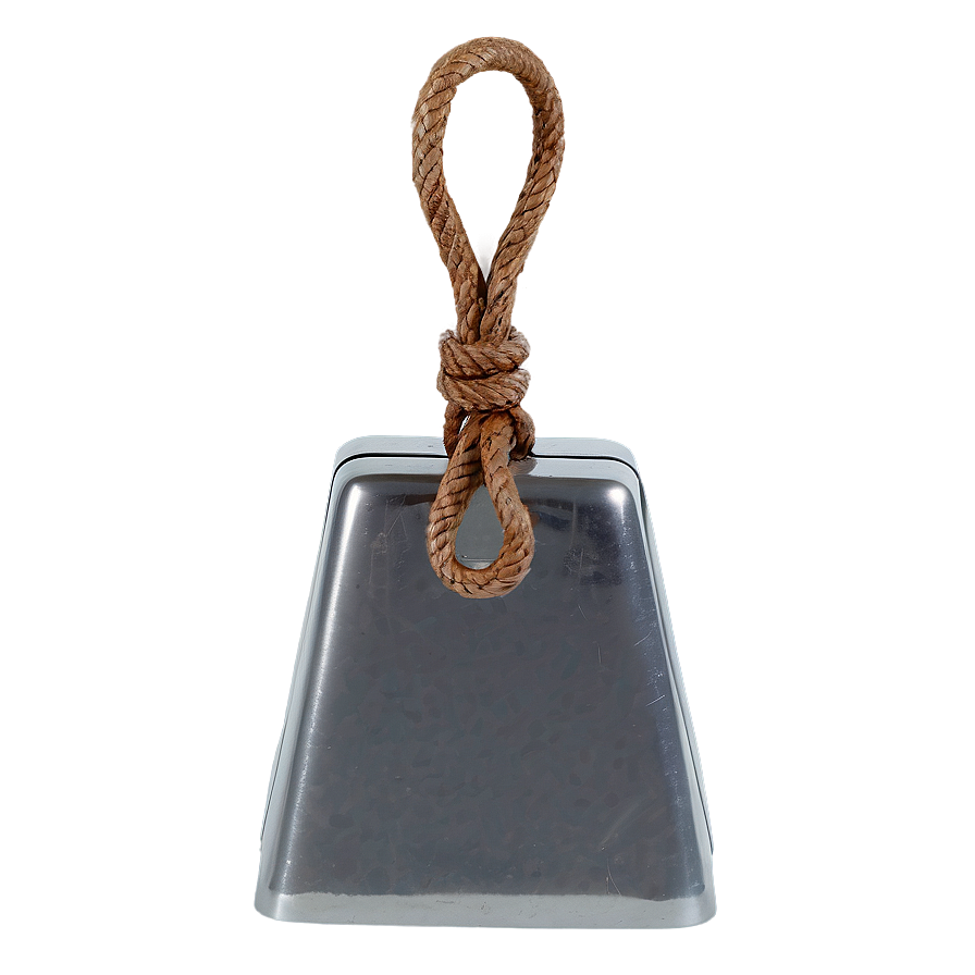 Cowbell With Rope Hanger Png Qea59