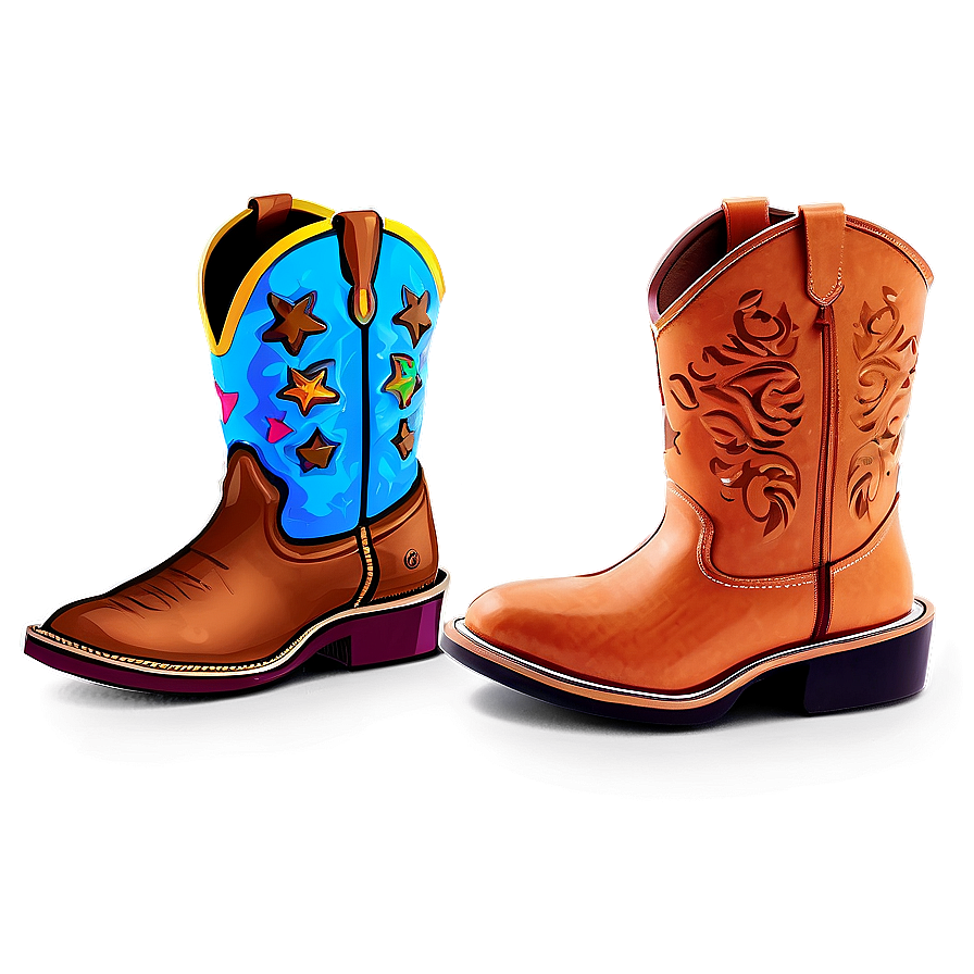 Cowboy Boots PNG vef PNG with transparent background