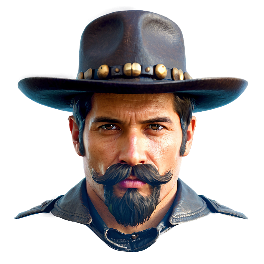 Cowboy Gunslinger Mustache Png Xrk