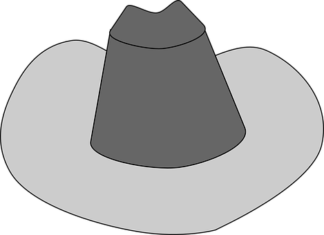 Cowboy Hat Vector Illustration PNG with transparent background