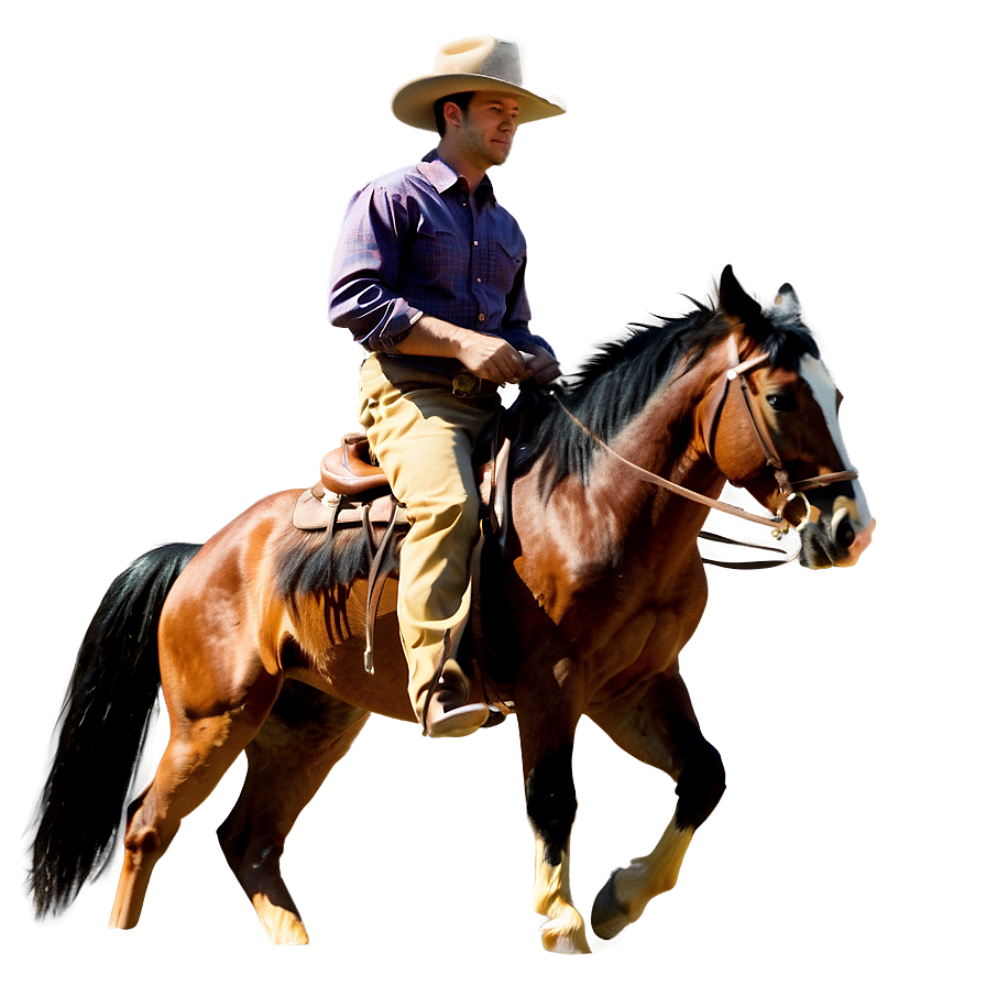 Cowboy On Horse Png Eok