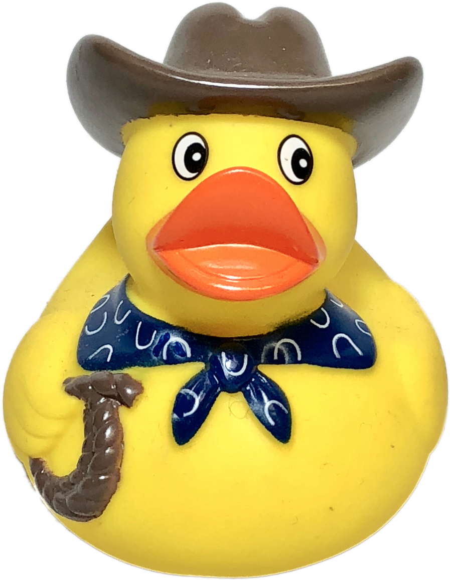 Cowboy Rubber Duck Toy